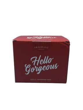 Fragrant Jewels Hello Gorgeous Peppermint Scented Candle Medium Red Box Holiday
